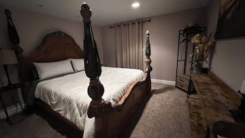 2 bedrooms, iron/ironing board, travel crib, free WiFi