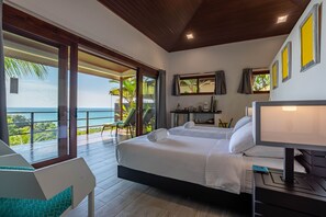 Vila Panorama, Beberapa Tempat Tidur, pemandangan samudra | Minibar, brankas, meja kerja, dan ruang kerja ramah laptop