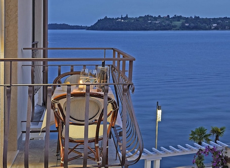 Classic Room, Balcony, Partial Lake View | Balcony view. Hotel Du Lac Gardone Riviera