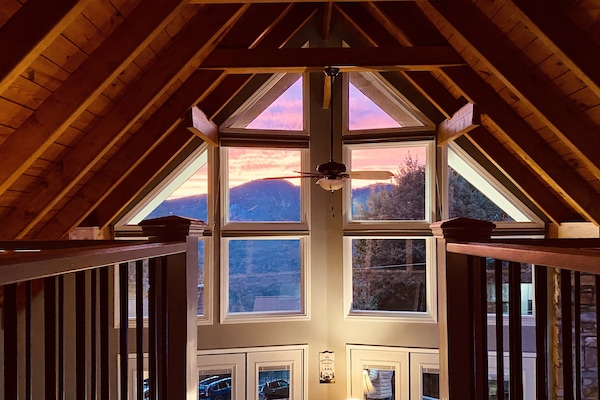 Sunset view from the loft