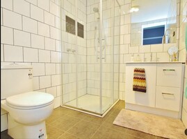 Casa, varias habitaciones, vistas a la montaña | Baño | Artículos de higiene personal gratuitos, secador de pelo y toallas