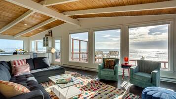 TV, fireplace, DVD player, foosball