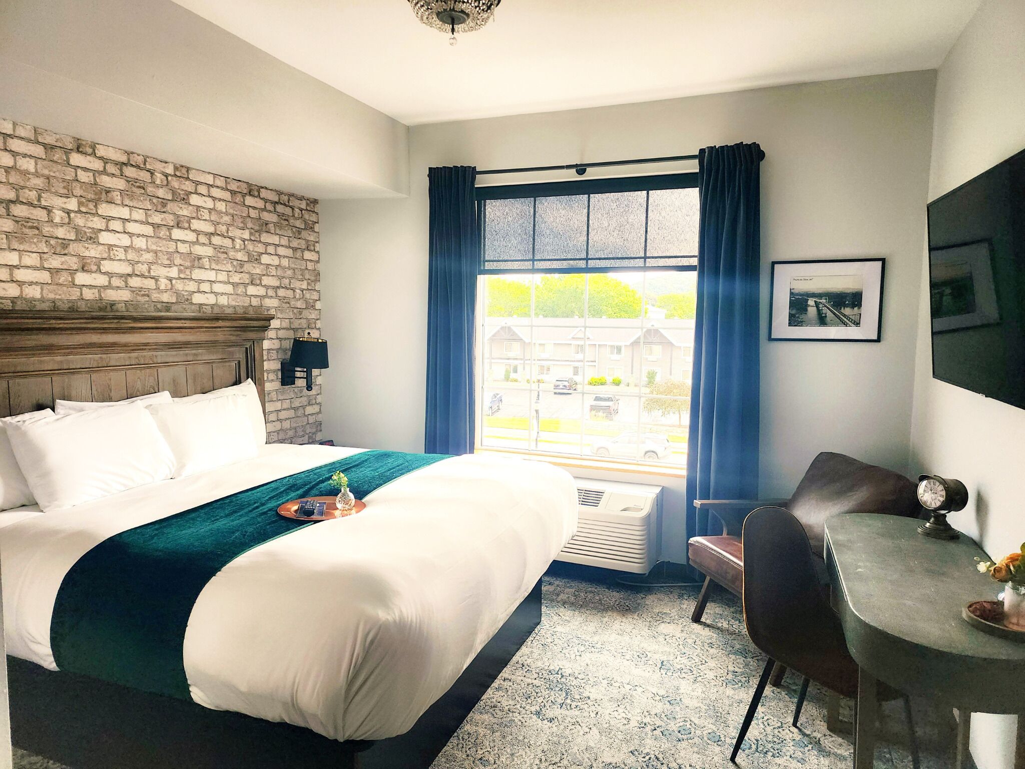 premium bedding, down duvets, pillow-top beds, individually decorated