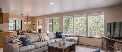 TV, fireplace, DVD player