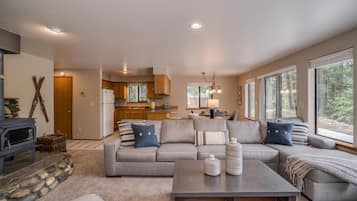 TV, fireplace, DVD player