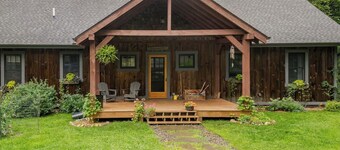 Secluded waterfront home, minutes from Lake Placid and Saranac Lake