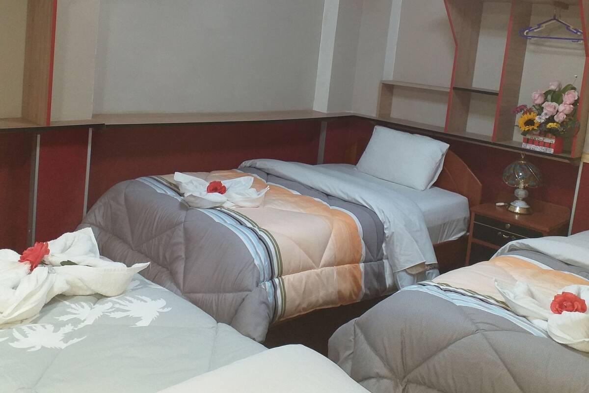 Free WiFi, bed sheets