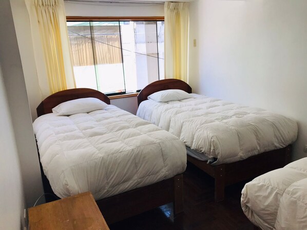 Free WiFi, bed sheets