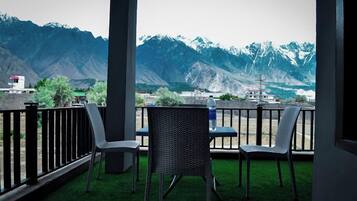 Udsigt fra overnatningsstedet