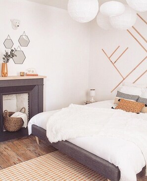 1 間臥室、獨特裝潢、布置獨特、熨斗/熨衣板