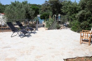 Terrace/patio - Villa with pool by the sea, 5 bedroom (Veli rat Verunic)