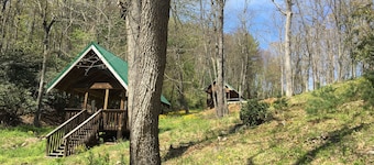 1-bedroom cabin just 23 minutes from Stone Mountain State Park