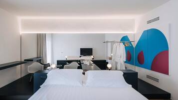 1 slaapkamer, luxe beddengoed, donsdekens, pillowtop-bedden