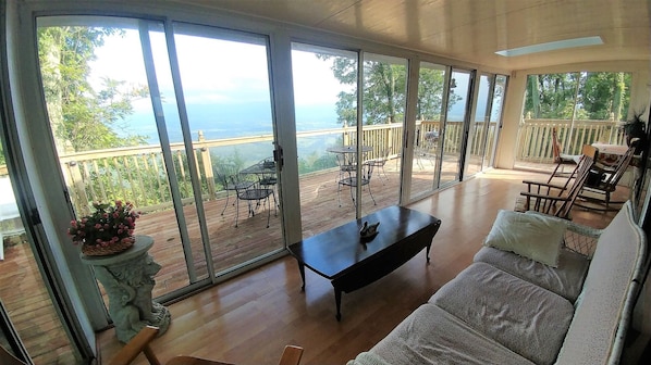 TV, fireplace, DVD player, video library