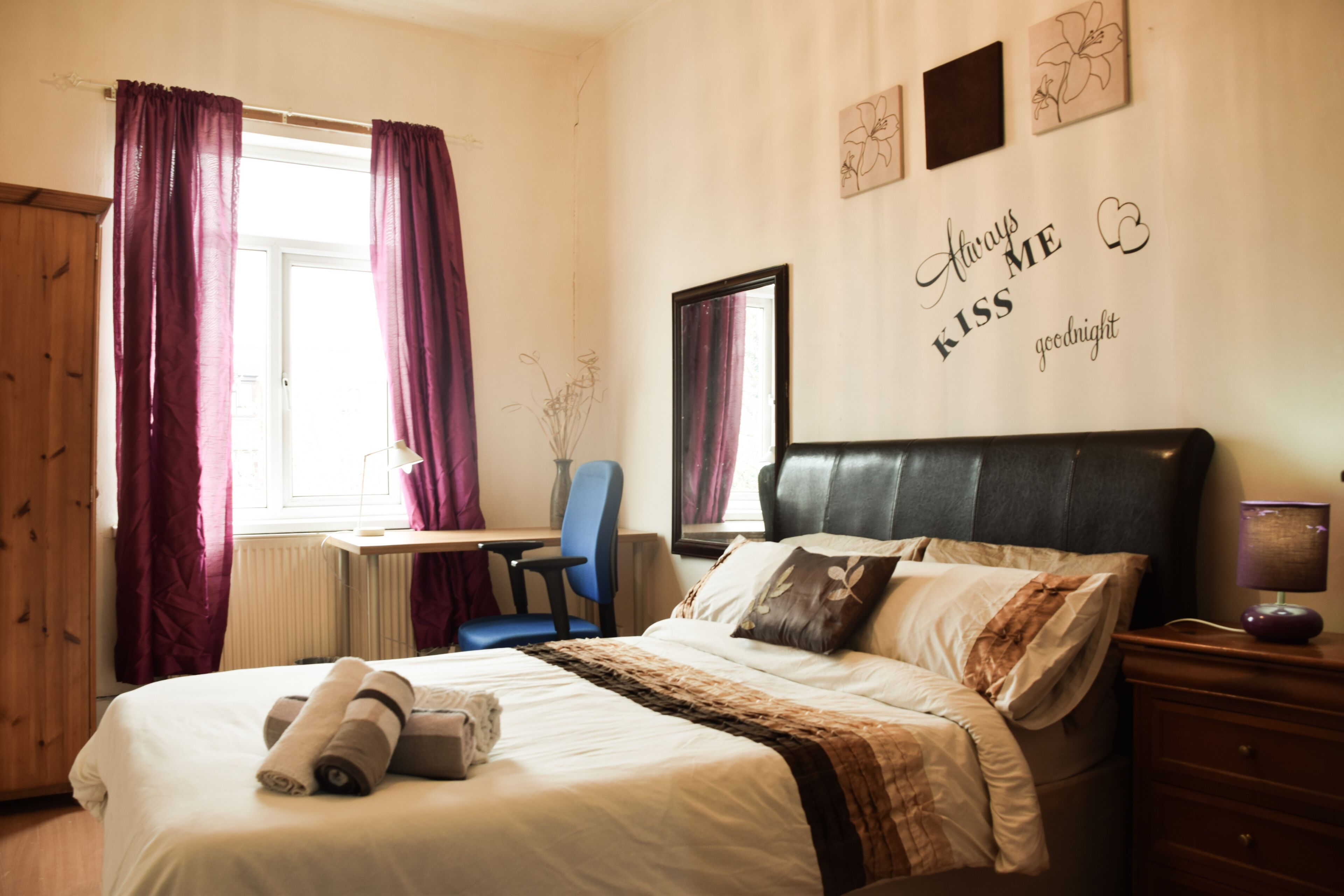 3 sovrum och strykjärn/strykbräda