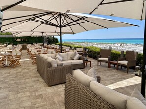 Outdoor dining - Inn at Crystal Beach 103B by Salt Water Vacations (Destin)
