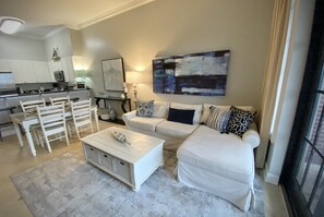 Älytelevisio, DVD-soitin, kirjoja, musiikkikirjasto