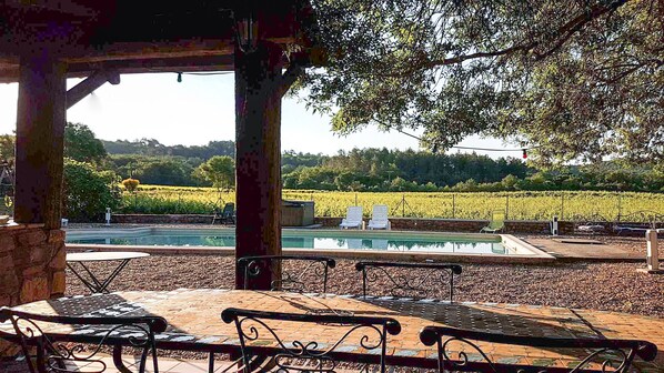 Outdoor pool - Swimming pool, Jacuzzi, air conditioning in the middle of vineyards (Gard)