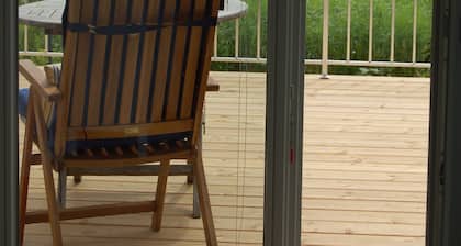 Lakeside 1 Traumwohnung direkte Seelage Seeterrasse Badesee Biosphäre Wlan