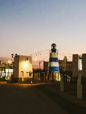 Front of property - evening/night