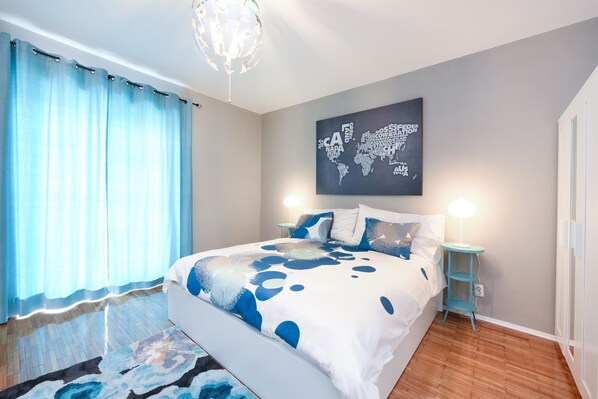 1 dormitorio, escritorio, tabla de planchar con plancha y wifi gratis