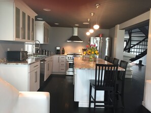 Fridge, microwave, oven, stovetop - Oceanfront/ Beachfront  Home on Sand Hills Scituate  (Scituate)
