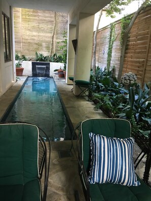 Pool - Artist’s Library; Private Swimming Pool in River Oaks Area (Houston)