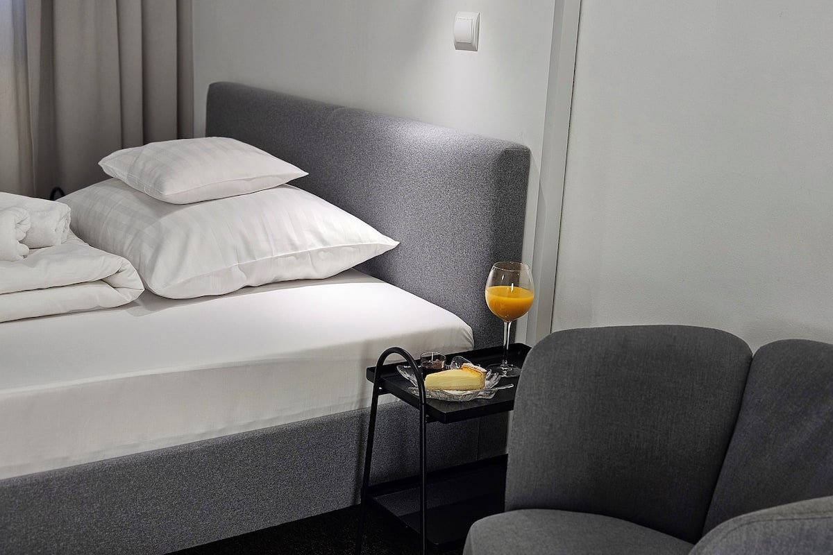 Luxe beddengoed, bedden met traagschuimmatrassen