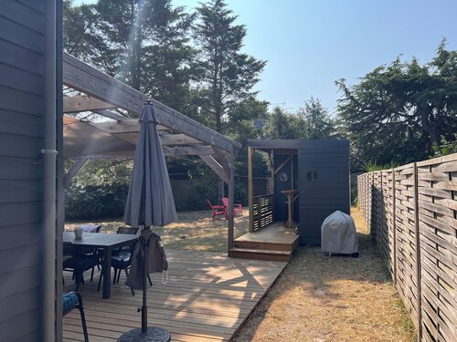 ILE TUDY - Nykyaikainen talo 6 paikkakunnalla puutarha 100 m päässä rannasta