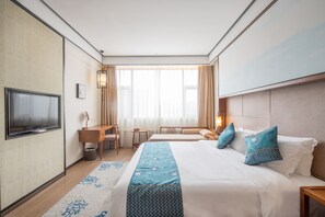 Egyptian cotton sheets, premium bedding, desk, blackout curtains - Wuzhen Xizha Xiziwan Hotel (Jiaxing)