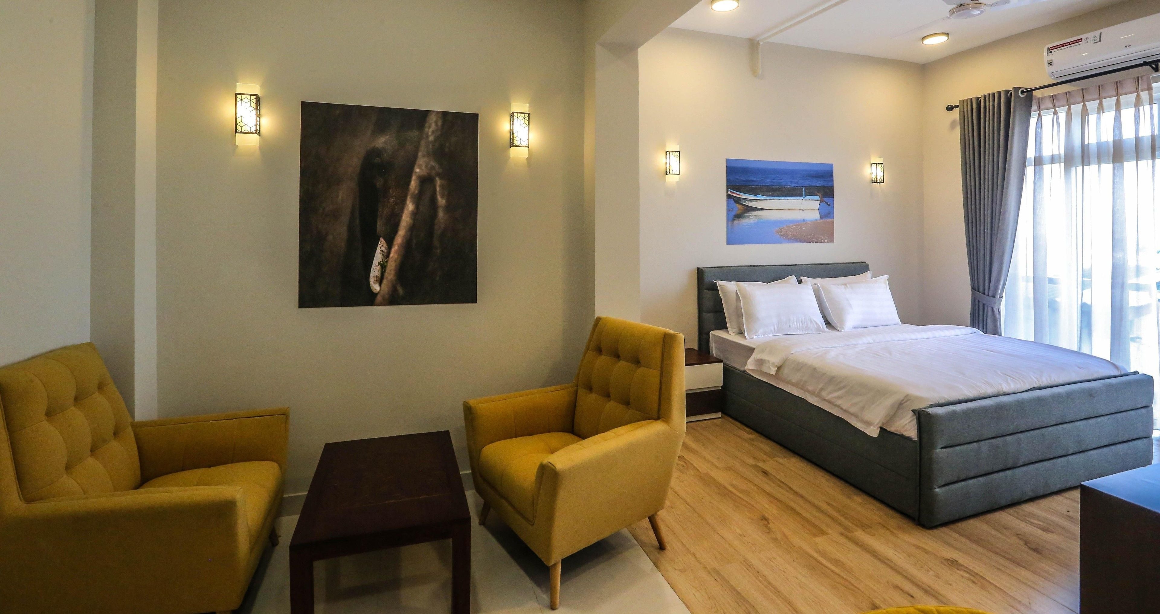 Laptop workspace, free WiFi, wheelchair access