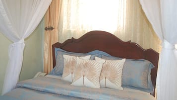 Individually decorated, individually furnished, desk, bed sheets