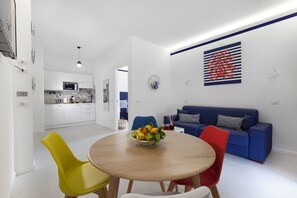 Deluxe Apartment, 1 Bedroom, Terrace | Living area | 43-inch flat-screen TV with digital channels, Smart TV - Maison Iolanda (Piano di Sorrento)