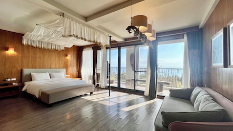 Presidential Double Room, 1 King Bed, Ocean View, Tower | 1 bedroom, premium bedding, down comforters, free minibar items
