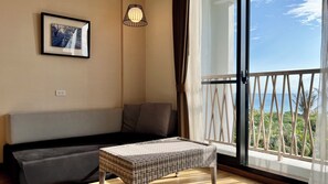 行  政双人房, 1 张特大床, 海洋景观, 塔楼 | 客房景观