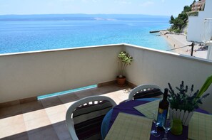 Apartment, 1 Schlafzimmer, Balkon, Meerblick | Blick vom Balkon