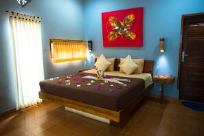 Double Room | Minibar, free WiFi, bed sheets - Mandalika Cottage (Gili Trawangan)