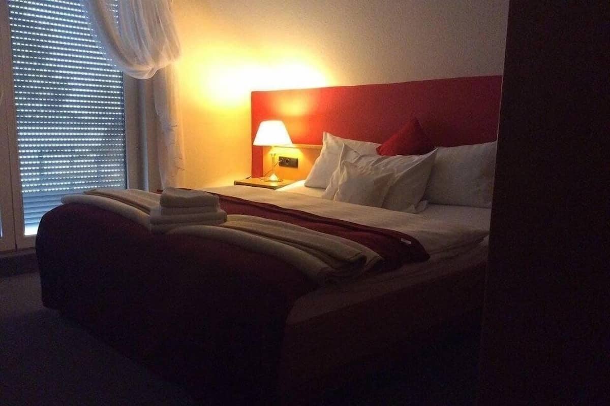 desk, blackout curtains, cots/infant beds, free wifi