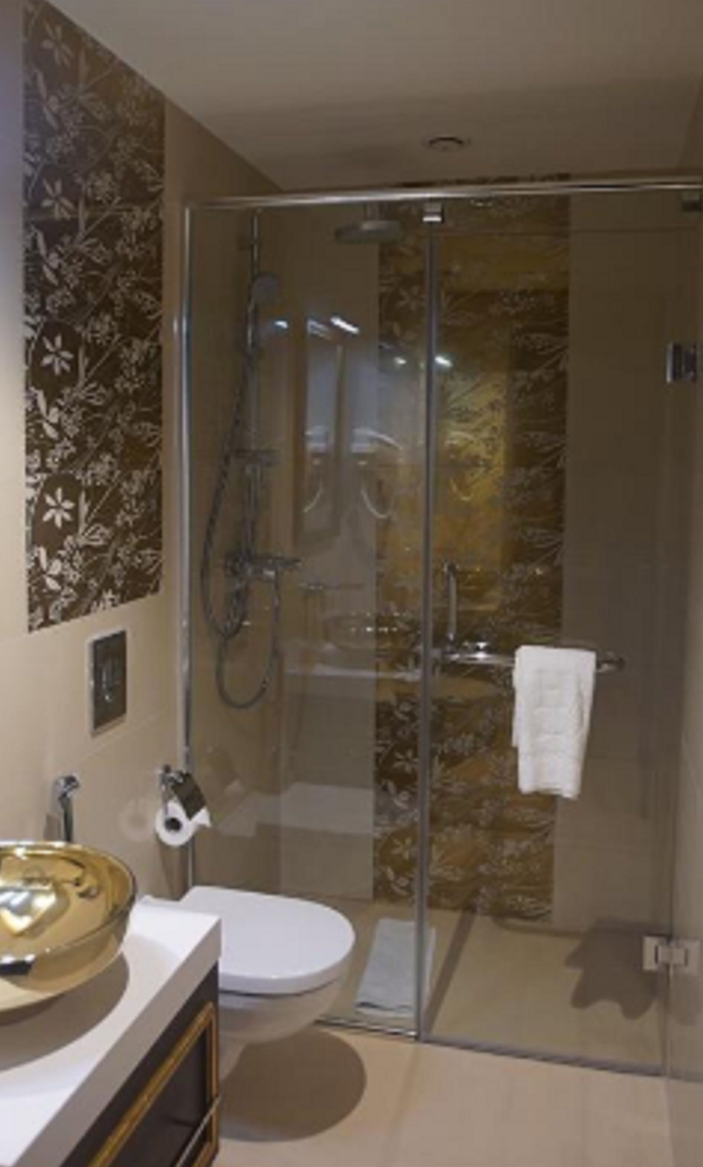 shower, free toiletries, hair dryer, slippers