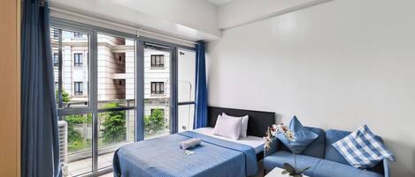 Deluxe Room, 2 Double Beds | View from room