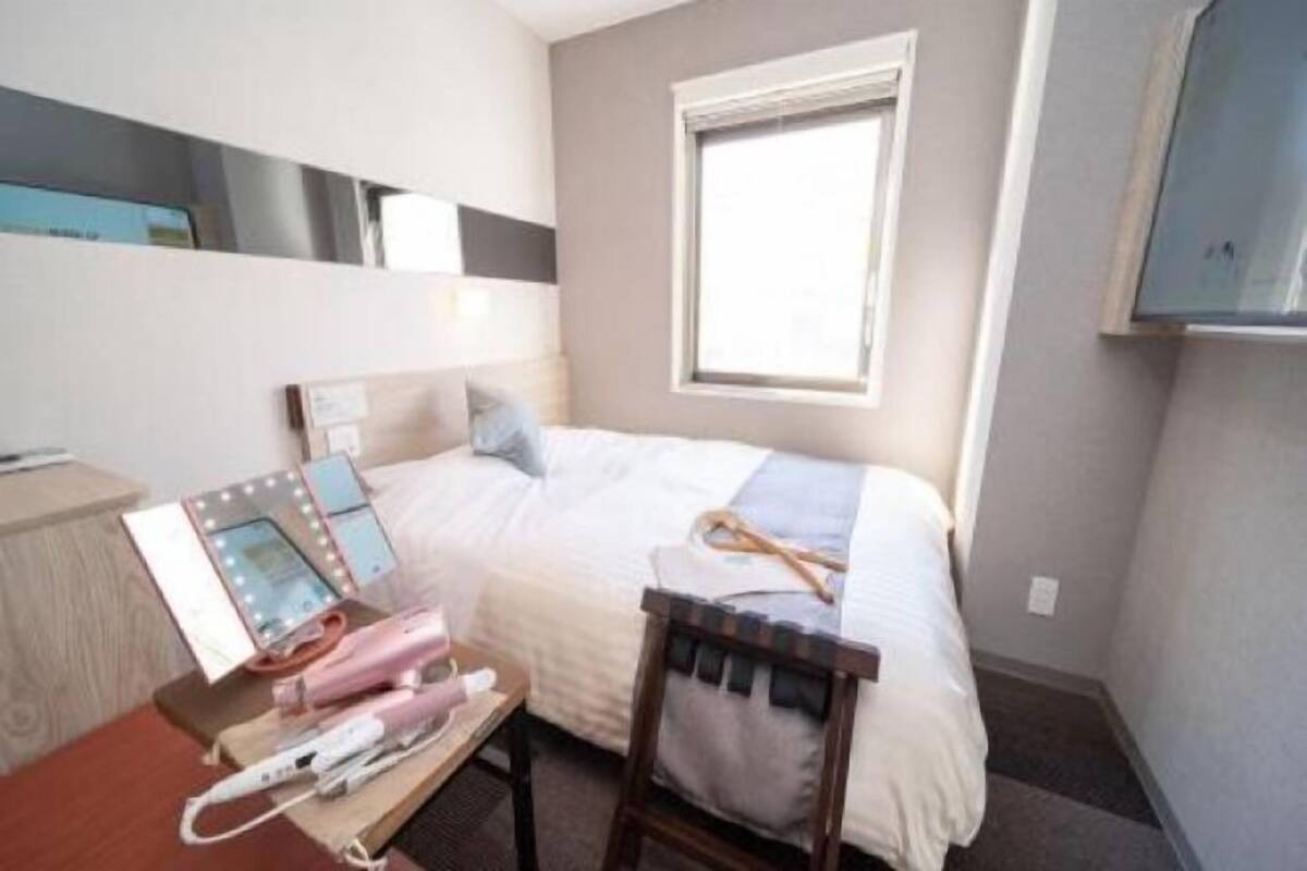 Desk, laptop workspace, blackout curtains, soundproofing