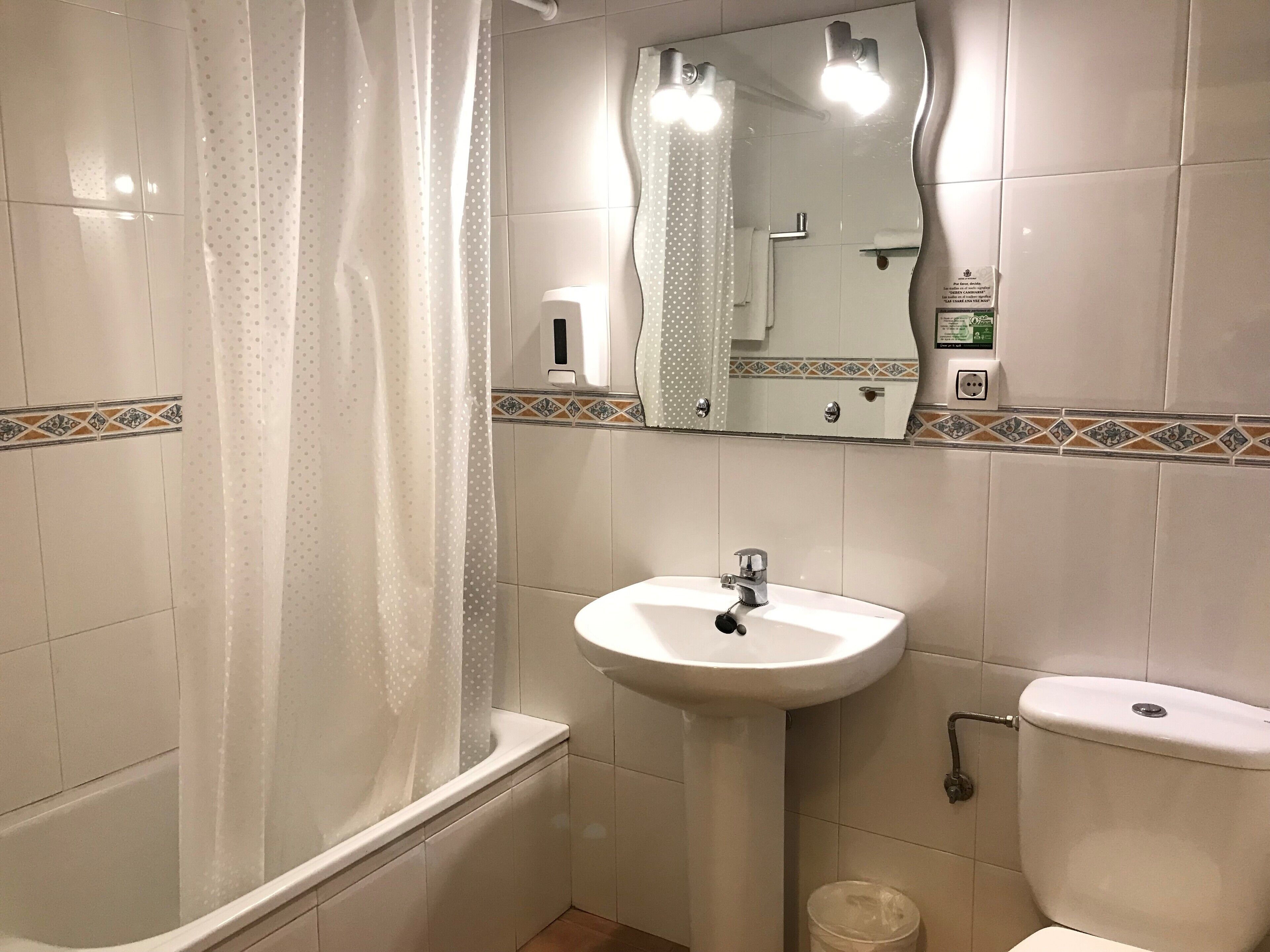 free toiletries, hair dryer, towels