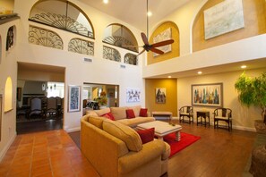 Villa (Multiple Bedrooms) | Living area | Fireplace - Villa Arches (Las Vegas)