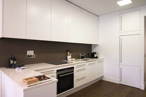 Fridge, microwave, oven, stovetop - 2 bdrm with Timeless Views of Notre-Dame + Balcony (Paris)