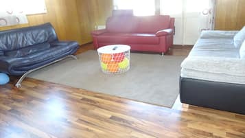Chalet, 5 Bedrooms | Living area | Flat-screen TV