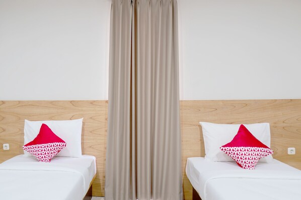 Kamar Twin Deluks, 2 Tempat Tidur Twin | Meja kerja, Wi-Fi gratis, dan seprai linen