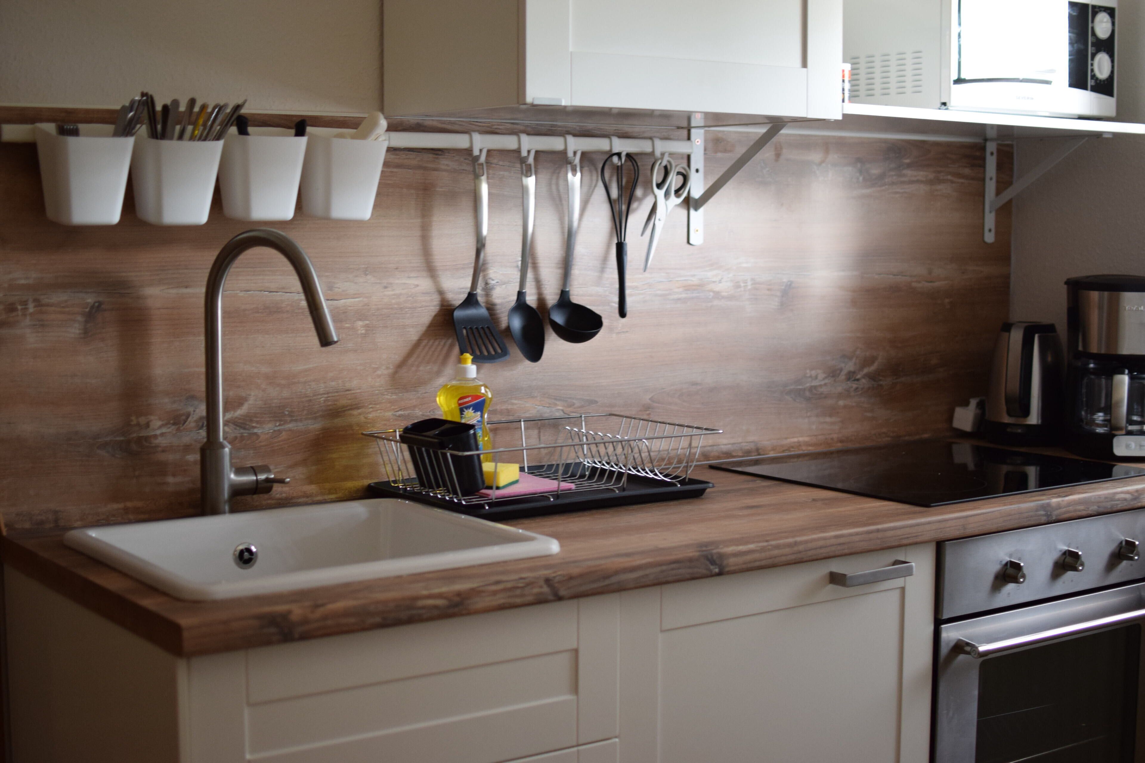 Apartment, Ground Floor (incl. 45EUR cleaning fee) | Private kitchen | Fridge, microwave, oven, stovetop