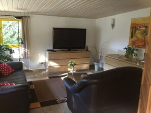 Télévision, cheminée