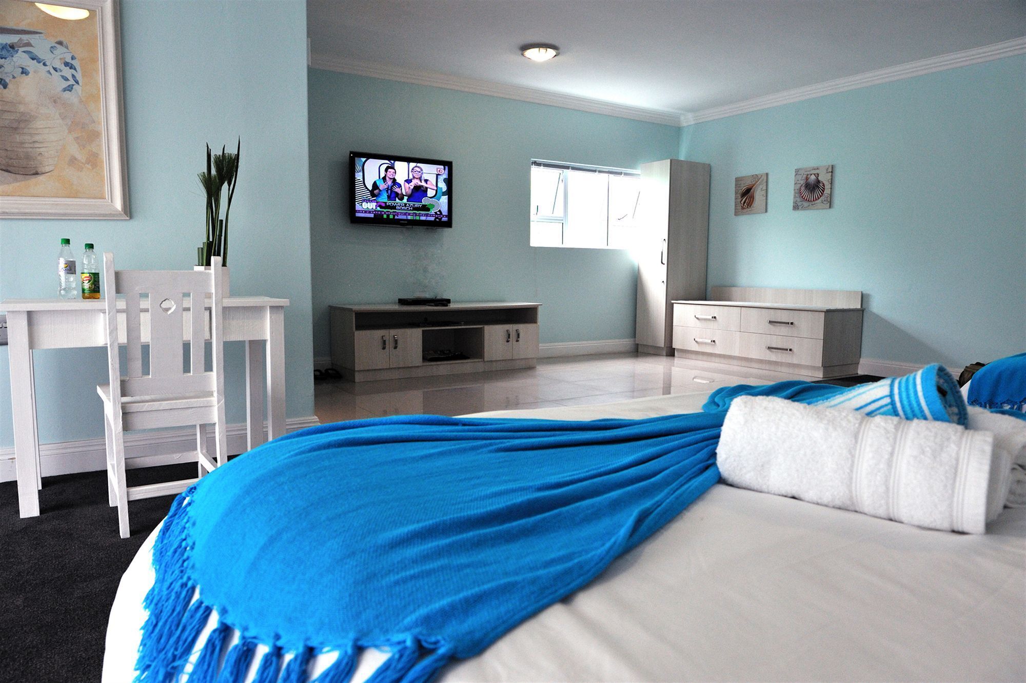 Iron/ironing board (on request), WiFi (free), bed sheets