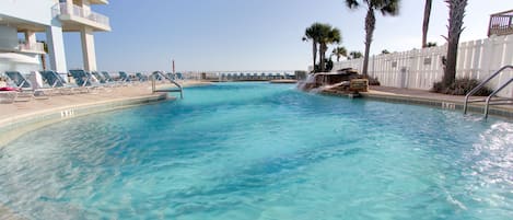 Indoor pool, outdoor pool